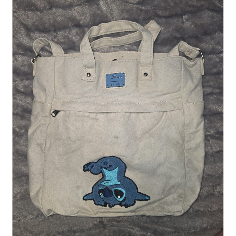 Loungefly Disney Lilo & stitch canvas tote bag purse handbag shoulder purse!